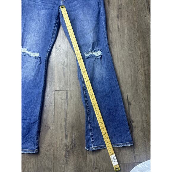 Judy Blue Boot Cut Distressed Jeans Size 16W Stretch Mid Rise Women’s Denim - Picture 9 of 9